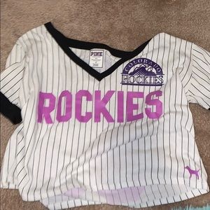 Victoria’s Secret PINK Rockies Baseball Crop Top